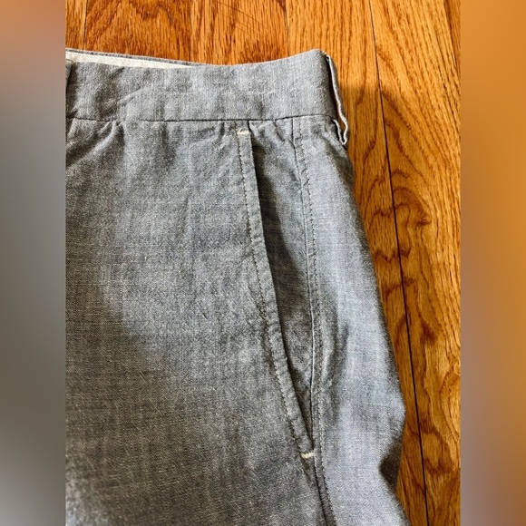 J. Crew Club Gray Chambray shorts size 34w and 10.5”L - Picture 4 of 5